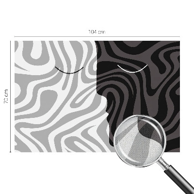 Stick-on wall mural Abstract faces
