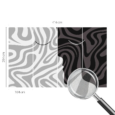 Stick-on wall mural Abstract faces