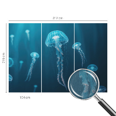 Removable wall mural wallpaper featuring a maritime elegant design