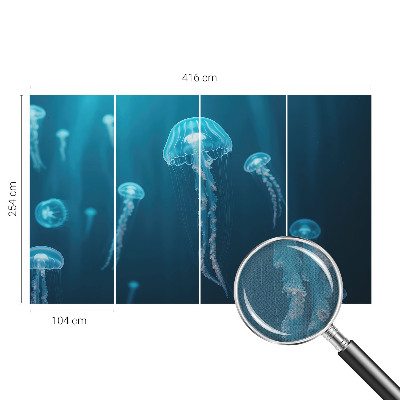 Removable wall mural wallpaper featuring a maritime elegant design
