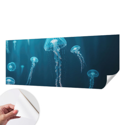 Removable wall mural wallpaper featuring a maritime elegant design