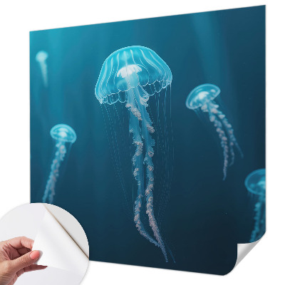 Removable wall mural wallpaper featuring a maritime elegant design