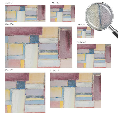 3D wall mural with geometric forms