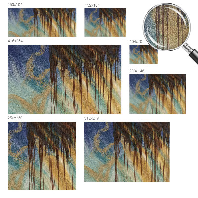 Baby room wall mural with an abstract composition