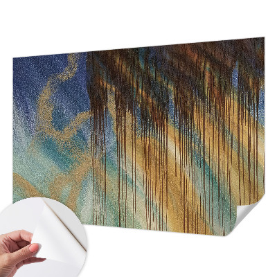 Baby room wall mural with an abstract composition