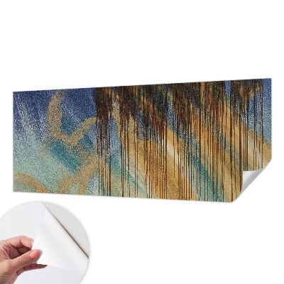 Baby room wall mural with an abstract composition