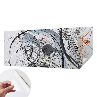 Self-adhesive wall mural Expressive abstraction