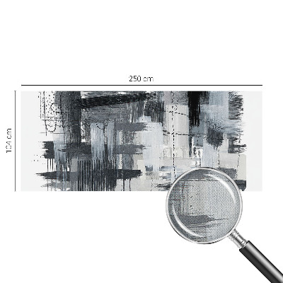 Removable wall mural featuring modern art