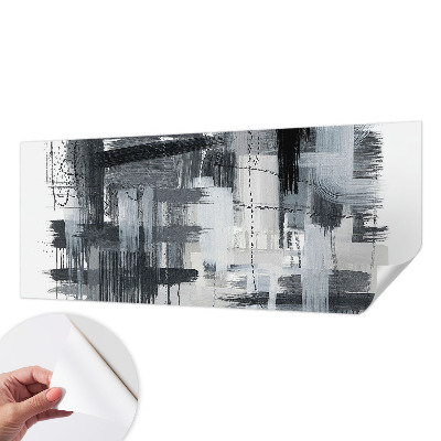 Removable wall mural featuring modern art