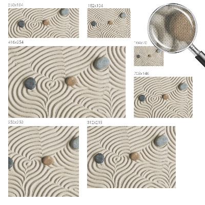 Self-adhesive photo wallpaper with a harmonious waves design