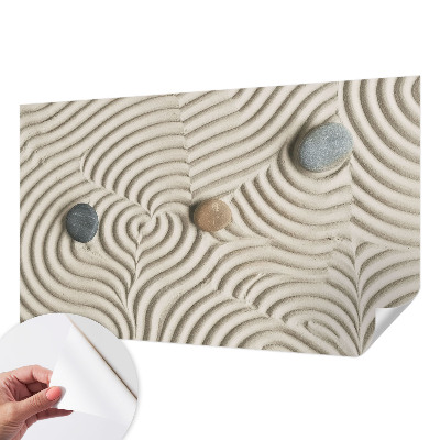Self-adhesive photo wallpaper with a harmonious waves design