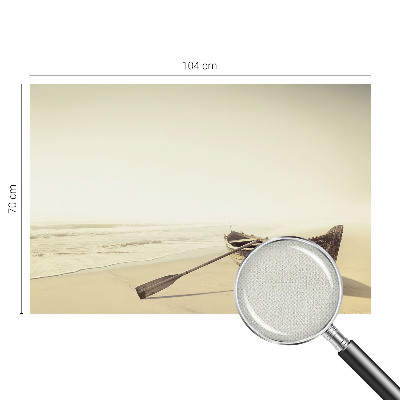 Stick-on wall mural featuring a peaceful seaside scene