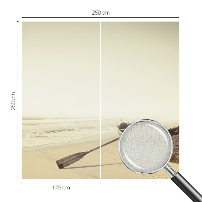 Stick-on wall mural featuring a peaceful seaside scene