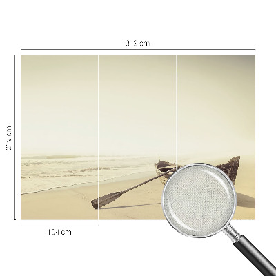 Stick-on wall mural featuring a peaceful seaside scene