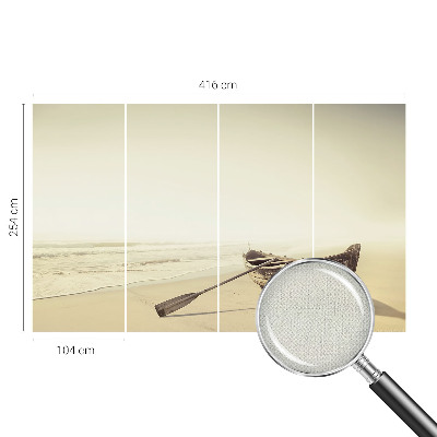 Stick-on wall mural featuring a peaceful seaside scene