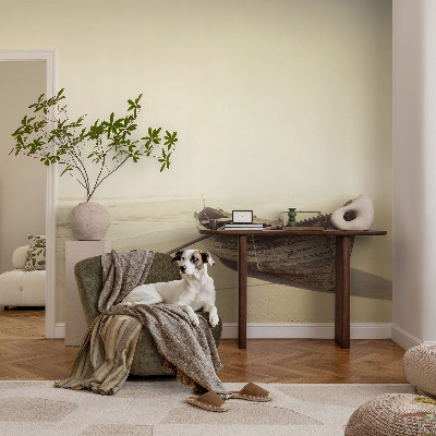 Stick-on wall mural featuring a peaceful seaside scene