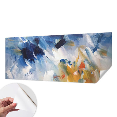 Removable wall mural wallpaper Colorful strokes