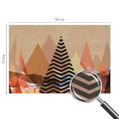 Peel and stick wall mural for bedroom with an abstract landscape design