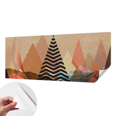 Peel and stick wall mural for bedroom Abstract landscape
