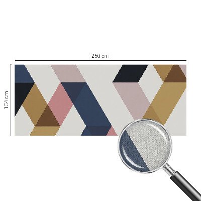 Peel and stick wall mural for kids' room Colorful rhombuses