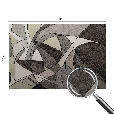 3D photo wallpaper mural with a geometric abstraction design