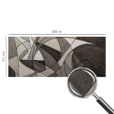 3D photo wallpaper mural with a geometric abstraction design