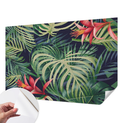 Peel and stick wall mural Exotic plants