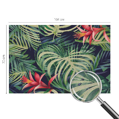 Peel and stick wall mural Exotic plants