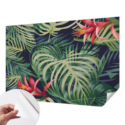 Peel and stick wall mural Exotic plants