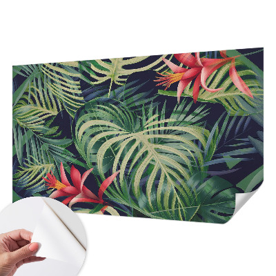 Peel and stick wall mural Exotic plants