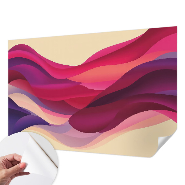 Children's wall mural Liquid waves