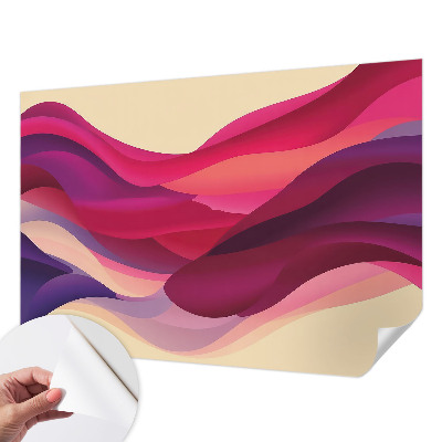 Children's wall mural Liquid waves