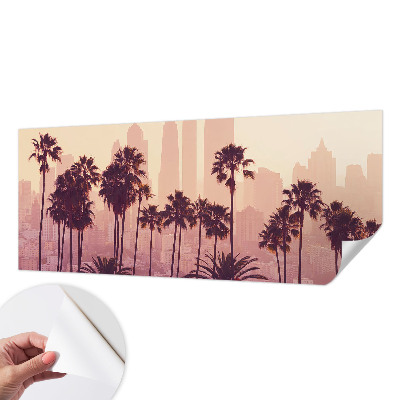 Peel and stick wallpaper mural with a Western harmony design