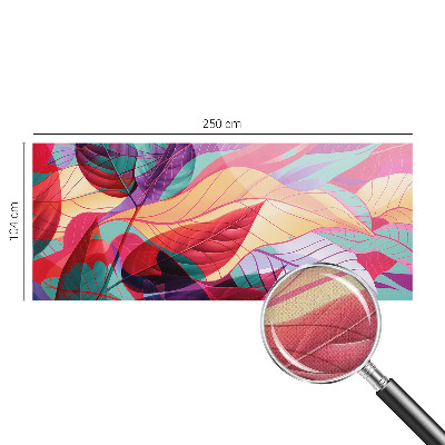 Self-adhesive wall mural Abstract leaves