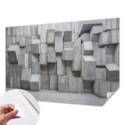 Removable wall mural Concrete blocks