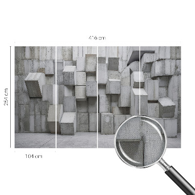 Removable wall mural Concrete blocks