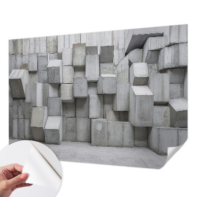 Removable wall mural Concrete blocks