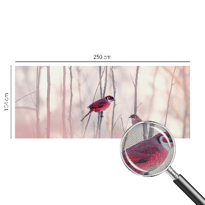 Self-adhesive photo wallpaper with a pair of birds
