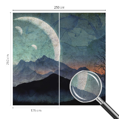 Self-adhesive wall mural Night landscape