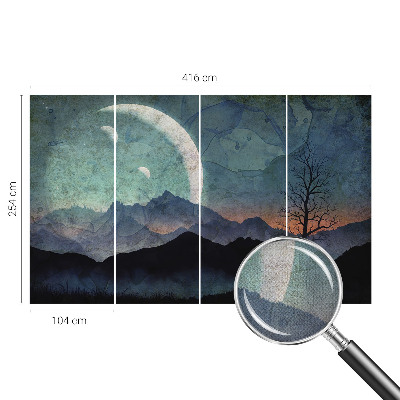 Self-adhesive wall mural Night landscape