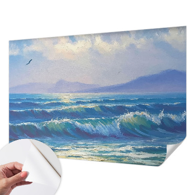 Baby room wall mural Sea waves
