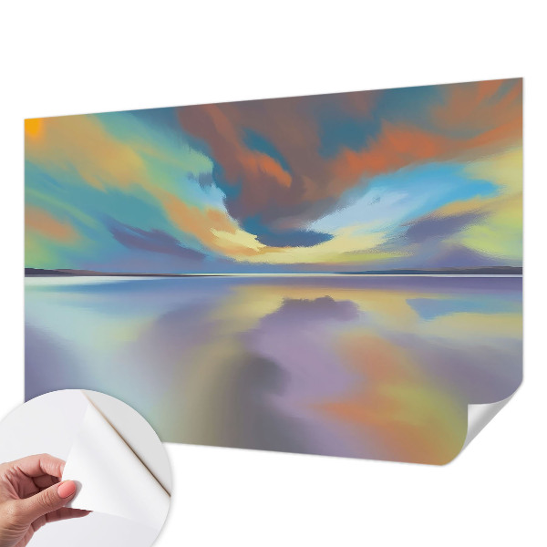 Children's wall mural Rainbow Sunset