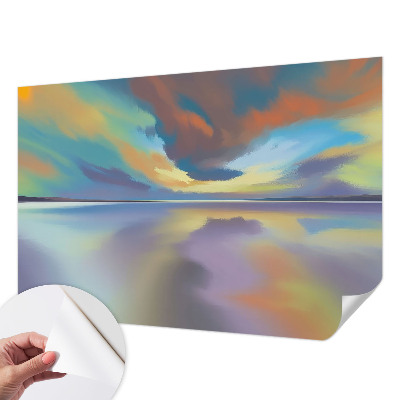 Children's wall mural Rainbow Sunset
