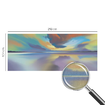 Children's wall mural Rainbow Sunset
