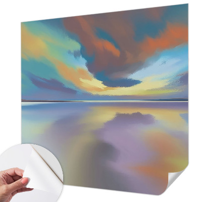 Children's wall mural Rainbow Sunset