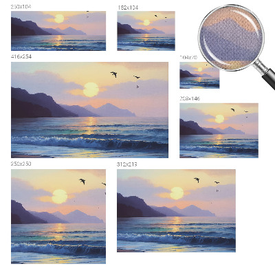 Peel and stick wall mural Sea West