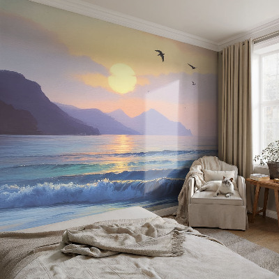 Peel and stick wall mural Sea West