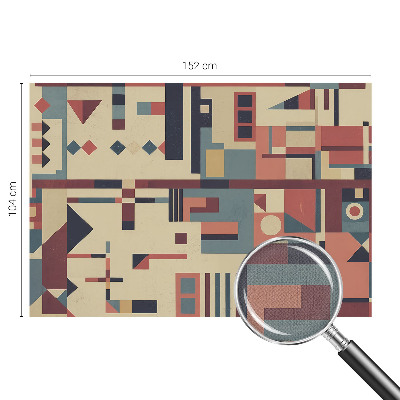 Self-adhesive photo wallpaper with an abstract composition design