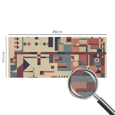Self-adhesive photo wallpaper with an abstract composition design