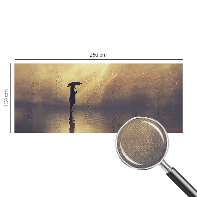 Peel and stick wall mural for kids' room featuring a mysterious scene